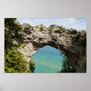 Arch Rock op Mackinac Island, Michigan Poster