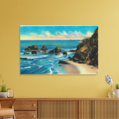 Arch Rock van Maxwell Point, OceansideCoast Canvas Afdruk (Insitu (Woonkamer))