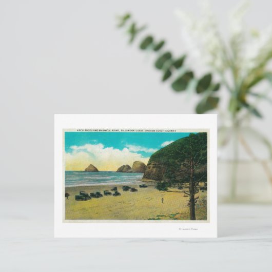 Arch Rocks en Maxwell Point Briefkaart (Staand voorkant)