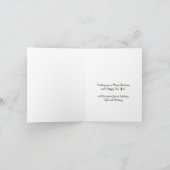 Arch Shaped Photo Custom Message Folded Kaart (Binnen)