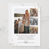 Arch Snowflake Carte photo de vacances, Joyeux Noë (Dos)