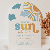 Arch Sun Birthday Invitation Kaart