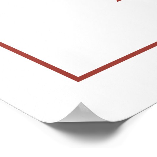 Arch Terracotta moderne Script Mariage Affiche de  (Coin)