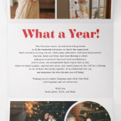 Arch Vintage Joyeux Noël ivoire Photo Tri-Fold (Intérieur au milieu)