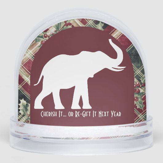 Arch White Elephant Christmas Plaid Gift Funny (Avant)