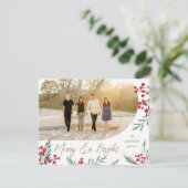 Arch Winter Botanicals: Kerstmis Feestdagenkaart (Staand voorkant)