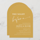 Arch Yellow Night voor het repetitiediner Kaart (Voorkant / Achterkant)