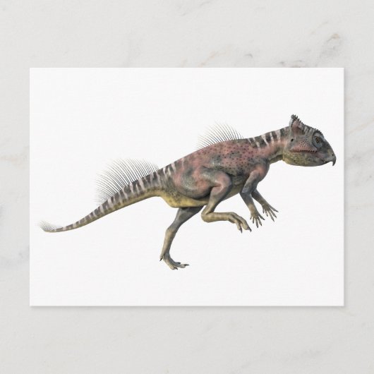 Archaeoceratops Dinosaur in Side Profile Briefkaart (Voorkant)