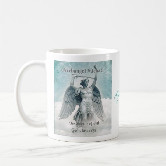 Archange Michael Dids oeil laser Mug (Gauche)