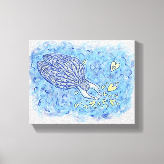 Archange Michael Peinture Toile Enveloppée Art (Recto)