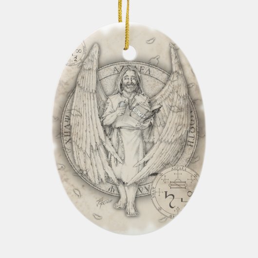 Archangel Azrael Ornament (Achterkant)