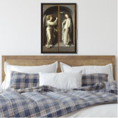 Archangel Gabriel; de Maagd konunciate Canvas Afdruk (Insitu (Slaapkamer))