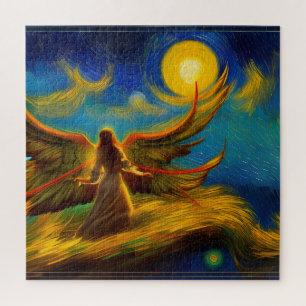 Archangel Gabriel, geschilderd door van Gogh Legpuzzel