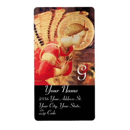 ARCHANGEL GABRIEL MONOGRAM ETIKET (Voorkant)