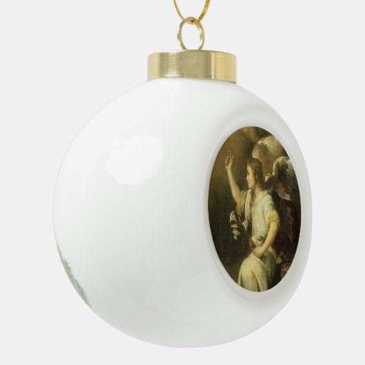 Archangel Gabriel, mooie kerstversiering Keramische Bal Ornament (Links)