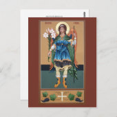 Archangel Gabriel Prayer Card Briefkaart (Voorkant / Achterkant)