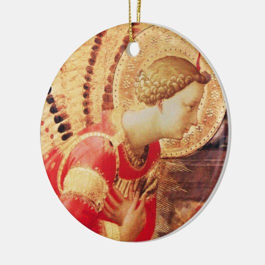 ARCHANGEL GABRIEL Ruby Gem stone Keramisch Ornament (Links)