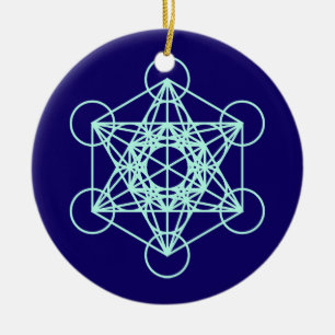 Archangel Metatron Sacred Geometry Cirnament Ornam Keramisch Ornament