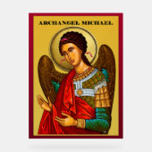 Archangel Michael Acryl Bord (Voorkant)