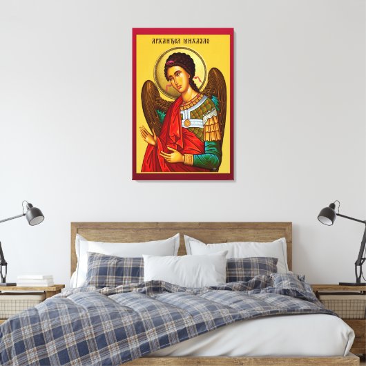 Archangel Michael Canvas Afdruk (Insitu (Slaapkamer))
