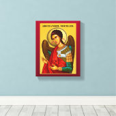 Archangel Michael Canvas Afdruk (Insitu (Houten vloer))