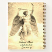 Archangel Michael carnet en spirale jaune (Dos)