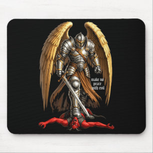Archangel Michael Geloofsontwerp Maak Geen Vrede M Muismat