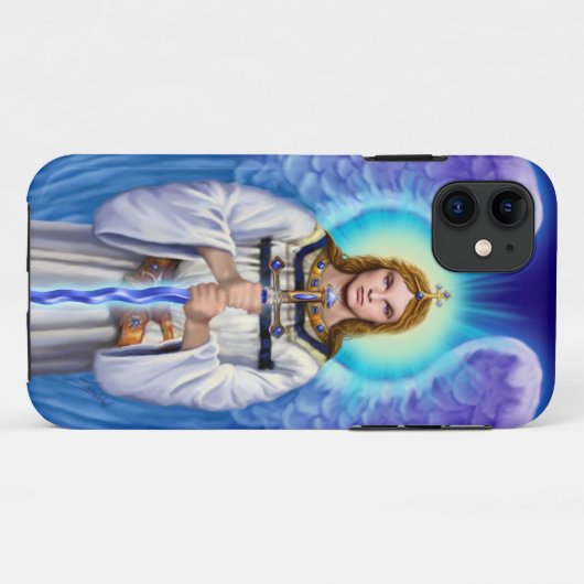 Archangel Michael iPhone Case (Achterkant (horizontaal))
