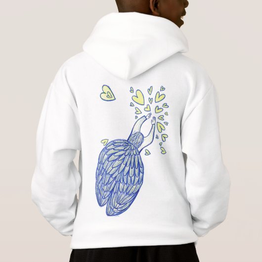 Archangel Michael Love & Support Custom Hoodie (Achterkant)