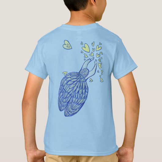 Archangel Michael Love & Support Custom T-Shirt (Achterkant)