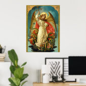 Archangel Michael Matte Poster (Thuiskantoor)