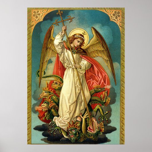 Archangel Michael Matte Poster (Voorkant)