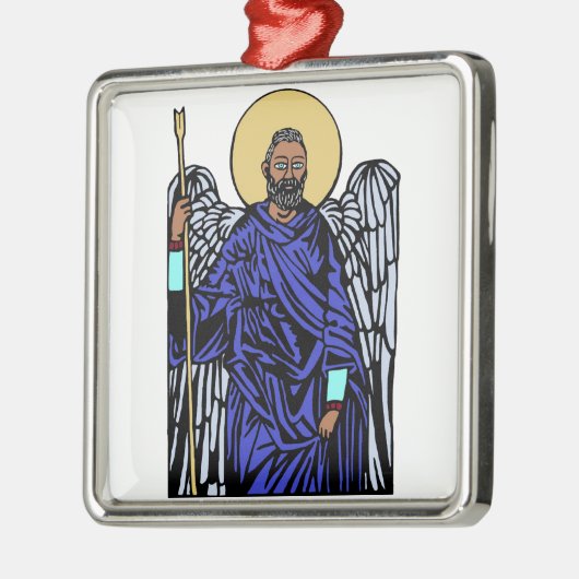 Archangel Michael Metalen Ornament (Links)