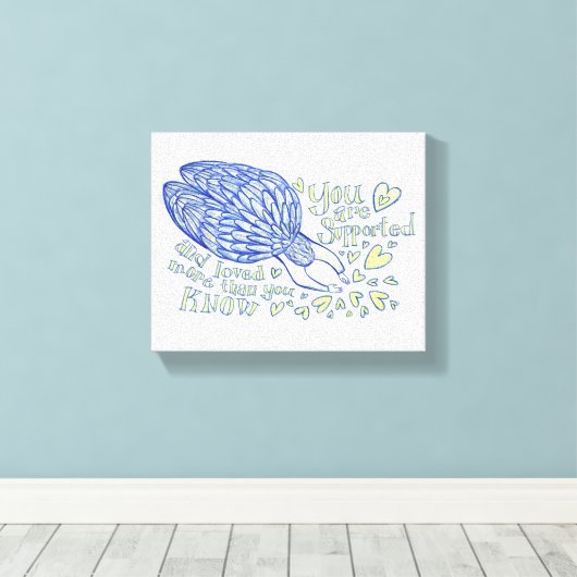 Archangel Michael Painting Wrapped Canvas Art (Insitu (Houten vloer))