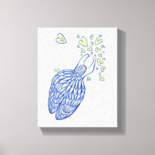 Archangel Michael Painting Wrapped Canvas Art Afdruk