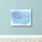 Archangel Michael Painting Wrapped Canvas Art Afdruk (Insitu (Houten vloer))