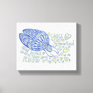 Archangel Michael Painting Wrapped Canvas Art Afdruk