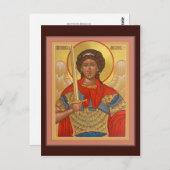 Archangel Michael Prayer Card Briefkaart (Voorkant / Achterkant)