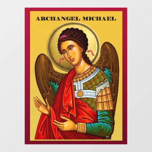 Archangel Michael Raamsticker (Vel)
