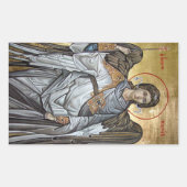 Archangel Michael Rechthoekige Sticker (Voorkant)