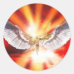 Archangel Michael Ronde Sticker