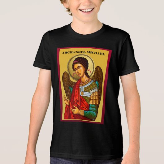 Archangel Michael Tri-Blend Shirt (Voorkant)
