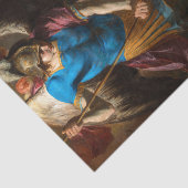 Archangel Michael vecht tegen de Fallen Angel Tissuepapier (Detail)