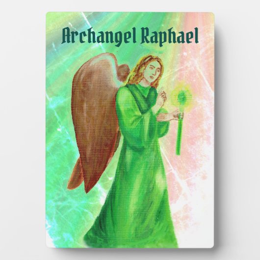 Archangel Raphael Display Plaque avec chevalet (Devant)