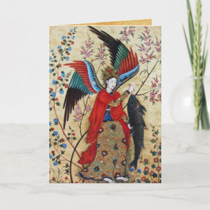 ARCHANGEL RAPHAEL EN DE VIS FEESTDAGEN KAART