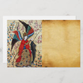 ARCHANGEL RAPHAEL EN FISH PARCHMENT MONOGRAM BRIEFPAPIER (Voorkant / Achterkant)