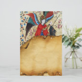 ARCHANGEL RAPHAEL EN VISSERIJPARCHTIE BRIEFPAPIER (Staand voorkant)