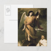Archangel Raphael met bisschop Domonte Briefkaart (Voorkant / Achterkant)