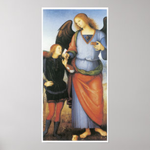 Archangel Raphael met Tobias, c. 1496-1500 Poster