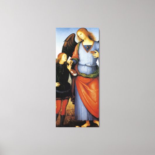 Archangel Raphael met Tobias Canvas Afdruk (Voorkant)